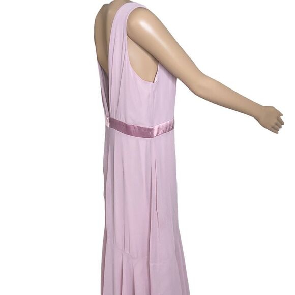 Lulus Evening Gown Low V-neck Back Mauve Color NWT Size XL - Picture 12 of 16